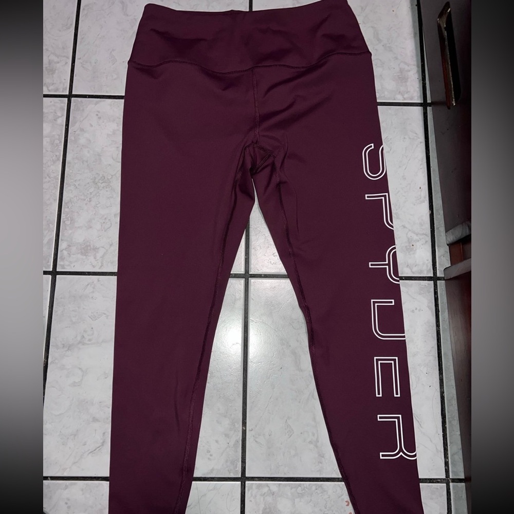 Spyder Maroon Active Leggings